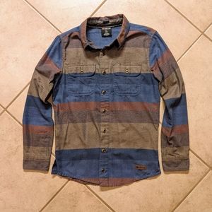 Sherpa Adventure Gear Tamang Flannel Button Shirt UPF 50+ Samudra - Men's Small